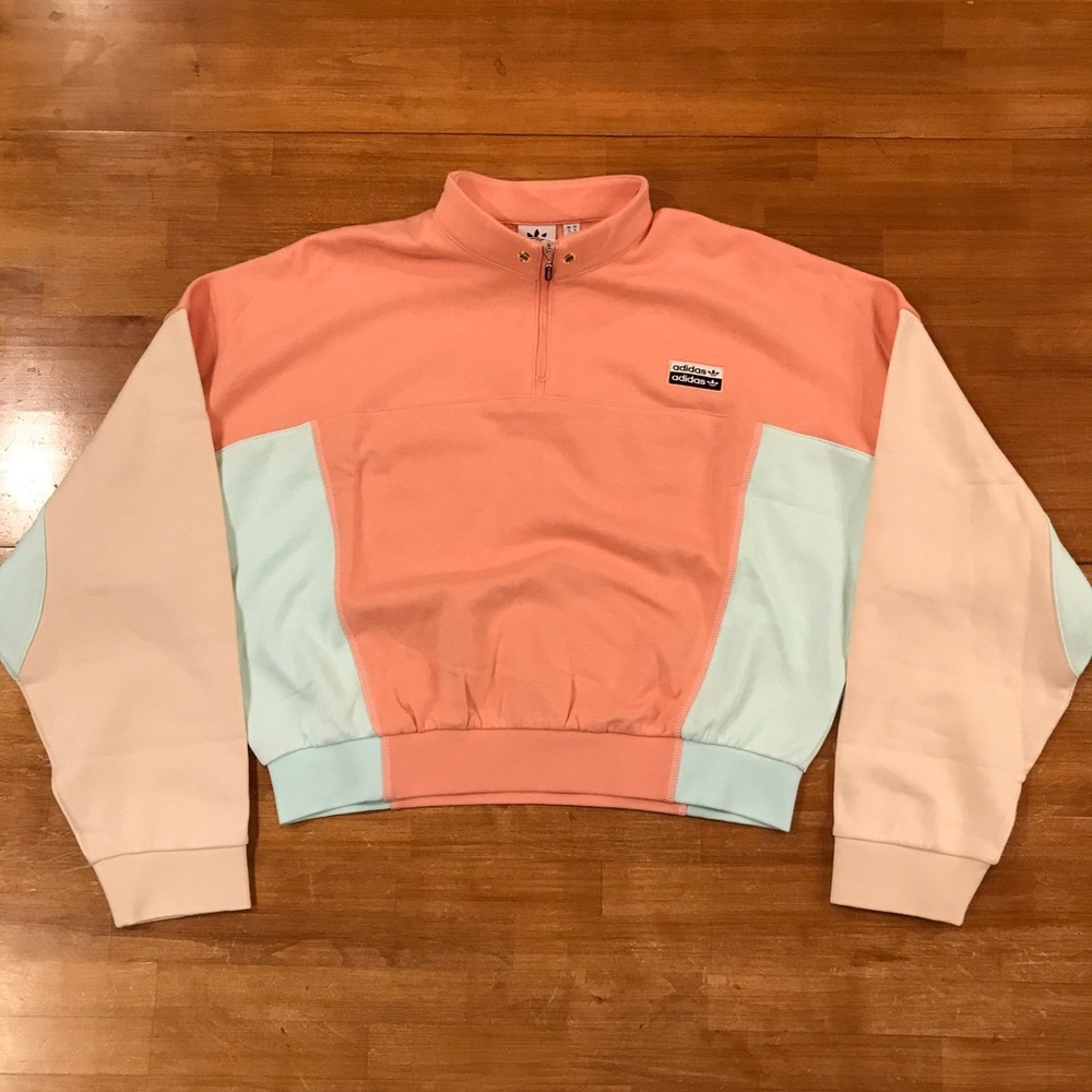 ADIDAS RYV Trace Pink Cropped Sweatsuit - Picture 6 of 12
